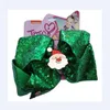 10pcs 드롭 Jojo Swia Hair Bow Squin 크리스마스 Bownot Bell Santa 8 인치 헤어 활 헤드 밴드 유아 아기 소녀 245G4677151