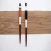 100pair / lot 22.5cm bois Chopsticks Cassia Siamea Enveloppé fil de style japonais cuisine salle à manger Vaisselle écologique