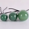 Jade Massage Egg 3PC Set borrat läkande Yoni Egg för bäckenbottenmuskelträning Naturlig stenstress Övning Release Balls For Women