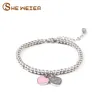 Lien, Chaîne SHE WEIER Charmes Coeur Braclet Bracelets Perles Femme Cadeaux Pour Femmes Femme Braclet En Acier Inoxydable Bijoux Braslet Braceles