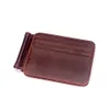 mva mens card bag genuine leather card holders vintage id card holder money coin pack short wallet3162