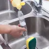 Bad Haushaltsreinigungswerkzeuge Bash Pinsel Schwamm Fliesen mit Nachfüllflüssigkeit Seifenspender Wäscher Waschen Reinigung Küche Geschirr Pad Clean Tool