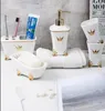 Avrupa Seramik Banyo Diş Fırçası Tutucular Beş Parça Tuvalet Malzemeleri Yıkama Kiti Diş Fırçaları Tutucu Seti Yeni Ürünler