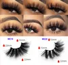 25mm cils 3D Vison Faux Cils Dramatique Long Épais Croix Cils 100% Vrais Cils De Vison À La Main 20 Styles Maquillage Des Yeux Maquiagem DHL