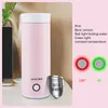 110V240V portable electric water bottle kettle travel pot heating health cup stainless steel small mini water cup5741392