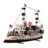 2020 Yeni Teneke Yelken Gemi Modeli Nautical Warship Askeri Kruvazör Tekne Modeli Diecast Retro Autos De Juguete Gemi Modeli Child4661602