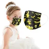 Kids Mode Disposable Gezichtsmasker Kerst Cartoon Halloween Print Ademend Masker Student Outdoor Dusticht Designer Maskers DDA546