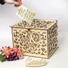 Caixa de armazenamento de cartas MRMS CASA CANTA DE ESTAGEM DE ENTRADA DE CABELA DE CELEBRO DE CASAMENTO AMOR CORAÇÃO COM LOCK Square Container 19 5JMA G2