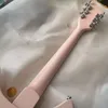 Guitarra eléctrica rosa personalizada de 12 cuerdas, modelo 330, pastillas Rick Toaster, guitarras eléctricas, guitarras semihuecas hechas con barbilla