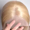 150 Densitet Blond 613 Bob Straight Wave Remy Hair Spets Frontal Wigs Pre Plocked Hairline Brazilian Virgin Bob Human Hair Wigs2045229