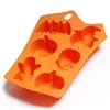 Silicone Chocolate Mould Halloween Motif DIY Fondant Candy Mould Skull Pumpkin Bat Silicone Cookie Chocolate Mold