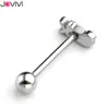 Jovivi 14Ga اللسان Percing Labret بار الشفاه حلقة الفولاذ المقاوم للصدأ الجنس وانتقد اللسان الاستدانة خواتم مثير ثقب الجسم مجوهرات