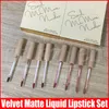 Skicka mig mer nudes Matte Flytande läppstift Semesterinsamling 2 Specifikationer Velvet Matte Lip Gloss Kit 4PCS / Set Makeup