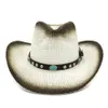 Peinture en aérosol noir paille jazz cowboy chapeaux d'été femme extérieur grand bord de soleil capuche dames plage panama sunhat9138026