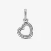 New Arrival 100% 925 Sterling Silver Wąż Łańcuch Wzór Otwarte Serce Wisiorek Moda Biżuteria Dokonywanie Dla Kobiet Prezenty Darmowa Wysyłka