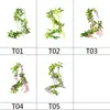 180cm 등비 인공 꽃 플라스틱 실크 아이비 포도 나무 화환 수국 문자열 웨딩 아치 DIY 공예 벽 교수형 장식 장식 3375