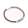 5 unités liège rond naturel 3mm avec perles d'animaux en zamak bracelet fait à la main pour femmes bijoux bracelet bijoux BR-452-51225M