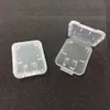 SD TF Geheugenkaart Opbergdoos Dubbele slots Wit Thicken Containers Transparant Plastic Beschermhoes Gemakkelijk Carry Container Houder Goede kwaliteiten Verpakkingsdozen