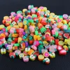 300pcs / lot DIY Jóias Polymer Clay Beads Mix Fruit design Pulseira Acessório Slices Fazer Jóias