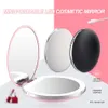 LED-Licht Mini Make-up Spiegel kompakte Tasche Gesicht Lippenkosmetikspiegel Travel Portable Lampen Spiegel 3X Vergrößerungs Faltbare