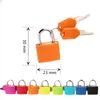 30x23mm Small Mini Strong Metal Padlock Travel Suitcase Diary Book Lock With 2 Keys Security Luggage Padlock Decoration 8 Colors DBC BH4075