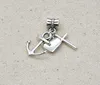 100 stks Hart Kruis charme Big Hole kraal Europese Hanger fit Pandora Armbanden Ketting DIY Sieraden Maken