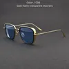 TUZENGYONG Classic Steampunk Sunglasses Fashion Men Women Brand Designer Vintage Square Metal Frame Sun Glasses High Quality1