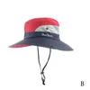 Upf 50+ Sun Hat Bucket Summer Men Women Fishing Boonie Brim UV Wide Hat Protection Sun Outdoor Randonnée Long Long Bob G2P91
