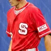 Maglia da baseball NC State NCAA College Trea Turner Bianco Matt Willadsen Sam Highfill David Harrison Garrett Payne Brown Pilolli J.T. Jarrett Giles sarà Marcy Adams