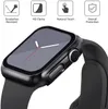 Vidro + capa para Apple Watch Case 44mm 40mm 42mm 38mm Acessórios protetor de tela para iWatch series 7 6 5 4 3 se 41/45mm