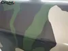 Grand motif de Camouflage en vinyle noir et vert, feuille d'emballage pour voiture avec bulles d'air, emballage autocollant gratuit pour véhicule