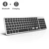 Bluetooth Keyboard Ultra Slim Portable 102 Keys Wireless BT Touchpad Scissors Feet Design Keyboard