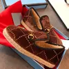 mocassins Muller Femmes Horsebit Texturé Laine Mocassins Tissus Semelle Intercalaire En Caoutchouc Plat Maison Chaussures Lady Check Tweed Marche Mocassin taille 35-41