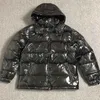 Giacche firmate da uomo di moda Felpe invernali con cappuccio Piumino d'anatra Cappotto addensato caldo Tasche con cerniera nere Giù Parka