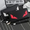 Hengsheng Brand Fashion Long Eyes Anime Men Leather Wallets Purses Carteira Masculina Couro Portefeuille Homme244F