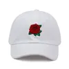 Cappellini con sfera 2021 Berretto da baseball con fiore rosa rossa Donna Snapback con cappello da papà Cappelli di marca estivi Hip Hop femminili all'ingrosso