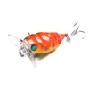 100pcs by ePacket Cicada hard Fishing lure Insect fishing tackle Crankbait Lure Bait 4CM 4.4G 8# hooks free shipping