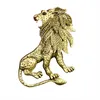 I-remiel Animal antiguo León broche Pin traje de hombre camisa Collar accesorios solapa insignia alfileres y broches vestido de boda1