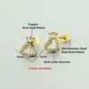 Stud Tiny Small Love Heart Princess Crown Pendientes para mujeres con Clear Cubic Zirconia Estilo coreano Kids Jewelry Minimalist1 Kirs22
