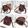 High Quality Women Suede Shoulder Bag Tassel Bucket Bags For Ladies Girls Crossbody Bags Sac A Main Femme Fashion Handbag