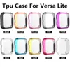 TPU -skyddsfall för Fitbit Versa 3 /Sense Watch Shell Cover Screen Protector för Versa 1 Versa 2 /Sense Waterproof Anti Shock Bumper