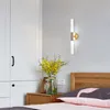 Moderno tubo di metallo tubo su giù lampada da parete a LED applique camera da letto foyer bagno soggiorno WC bagno lampada da parete LED1286x