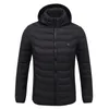 New Heated Jacket Outdoor Coat USB Electric Hiking Jacket Men Women Long Sleeves Hooded Heating Warm Thermal Clothing