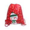 Рождество Drawstring Рюкзак Сумки Xmas Дети Конфеты Подарки для хранения сумки Переносной Totes Большие Кошельки Кошельки Санта снеговика шаблон Продажа F91301