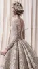 Luxury Beads Sequins Lace Wedding Dresses 2020 Romantic A Line Long Sleeve Wedding Bridal Gowns Robe De Mariee
