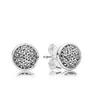 NEW 100% 925 Sterling Silver & Rose Gold Color Forever Stud Earrings With Clear For Women Original Fine Jewelry Gifts