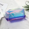 Fashion Women Laser Cosmetic Sac Small Holographic Cosmetic Makeup Pouchage Dames Laser Zipper Purse Bag Tooletry Casetry2432077
