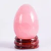 100% Natural Yoni Egg Set undrilled ou perfurados Crystal Rose Quartz Yoni Egg Bola Mineral Mulheres exercício de Kegel assoalho pélvico