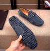 [Orignal box] Luxury nya t0d mens loafers äkta läder glid på platt häl bröllop affärsklänning körskor storlek 38-45