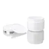 White Plastic Jar with Lid Empty Refillable Cosmetic Plastic Bottles Make Up Face Cream Lotion Storage Container